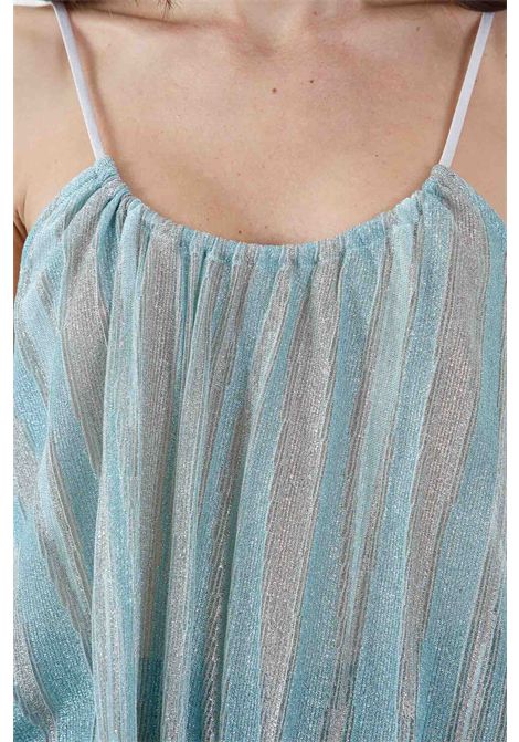 Top lurex con spalline sottili in raso scintillante FORTE FORTE | Top | 13920MYTOP6004